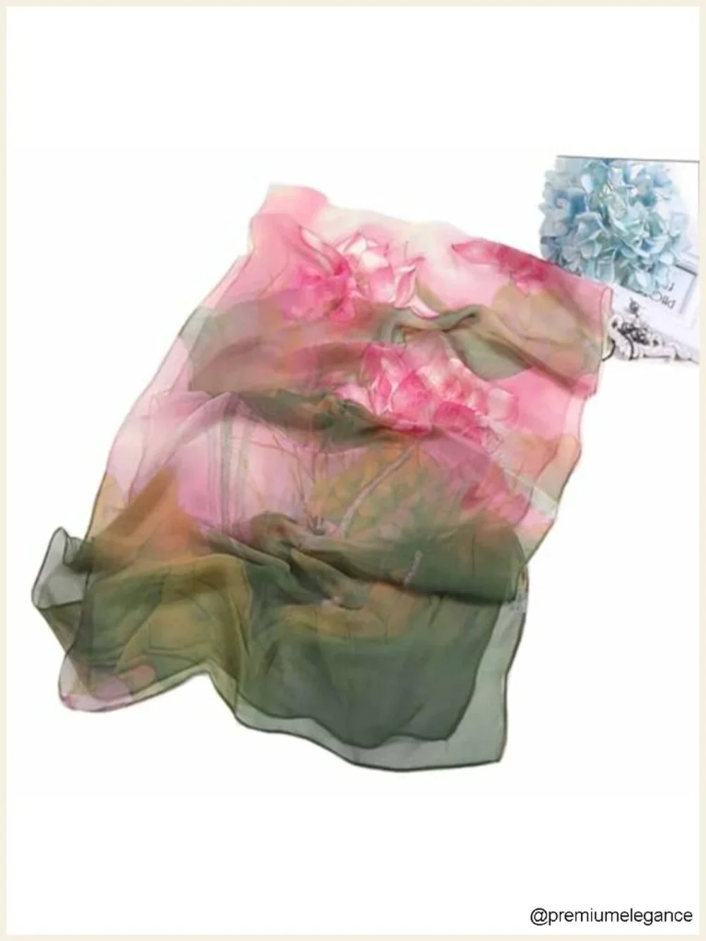 Lightweight Floral Print Fashion Scarf Shawl Wrap Polyester